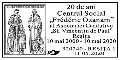 20200511 20 ANI CENTRUL SOCIAL FREDERIC OZANAM RESITA STAMPILA