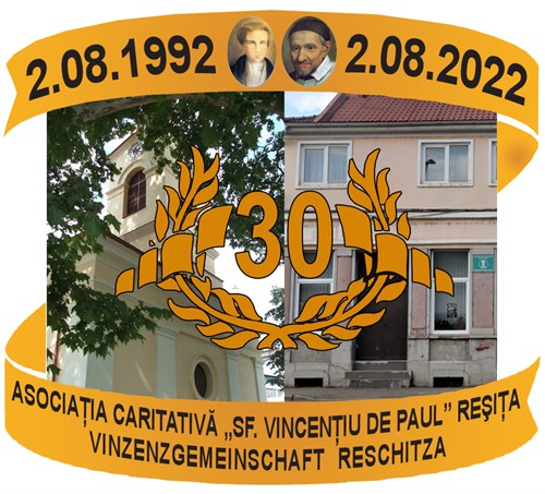 VINCENTIANA RESITA 30 ANI DE ACTIVITATE LOGO